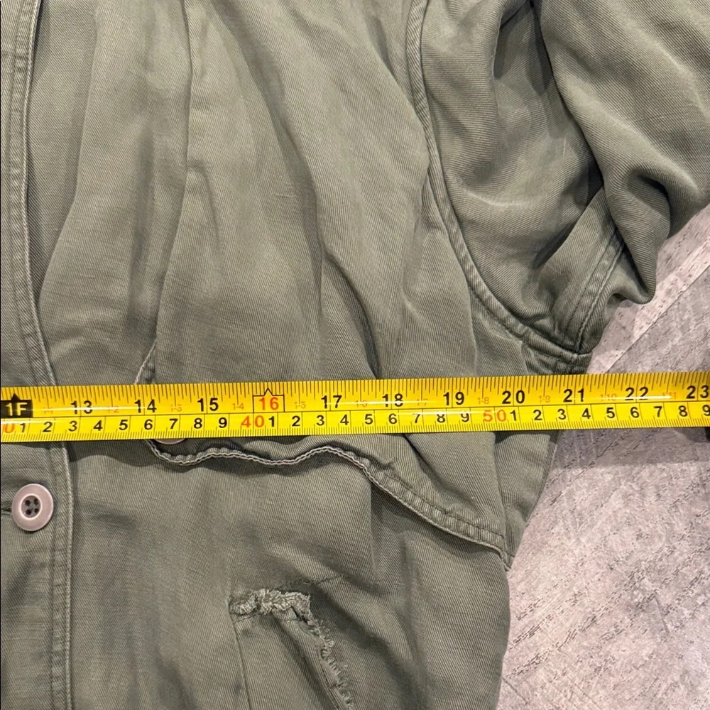 Rails Barclay Linen Blend Button Front Utility Jacket Medium - Picture 11 of 13